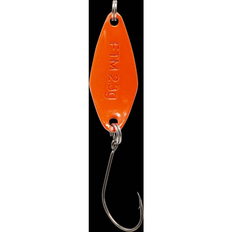 Matériel de pêche Max Spoon Tremo 2,3gr. noir et blanc avec paillettes/orange