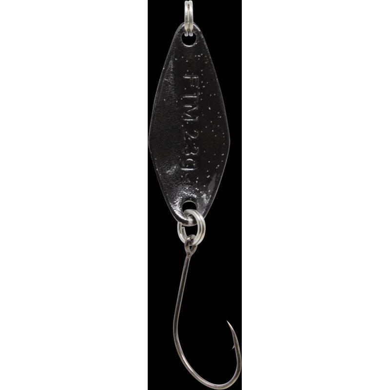 Fishing Tackle Max Spoon Tremo 2,3gr. weiß m. Glitter/schwarz m. Glitter