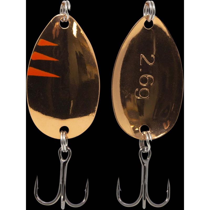 Fishing Tackle Max Spoon Jife 2,0gr. orange-gold with glitter/gold