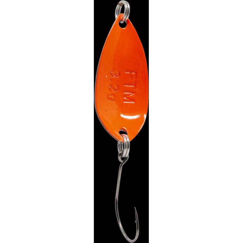 Fishing Tackle Max Spoon Salza 3,2gr. schwarz-weiß m. Glitter/orange