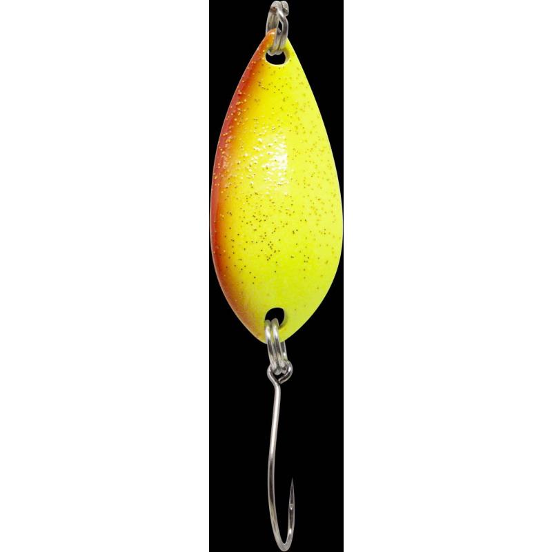 Fishing Tackle Max Spoon Salza 3,2gr. gelb-rot m. Glitter/gold