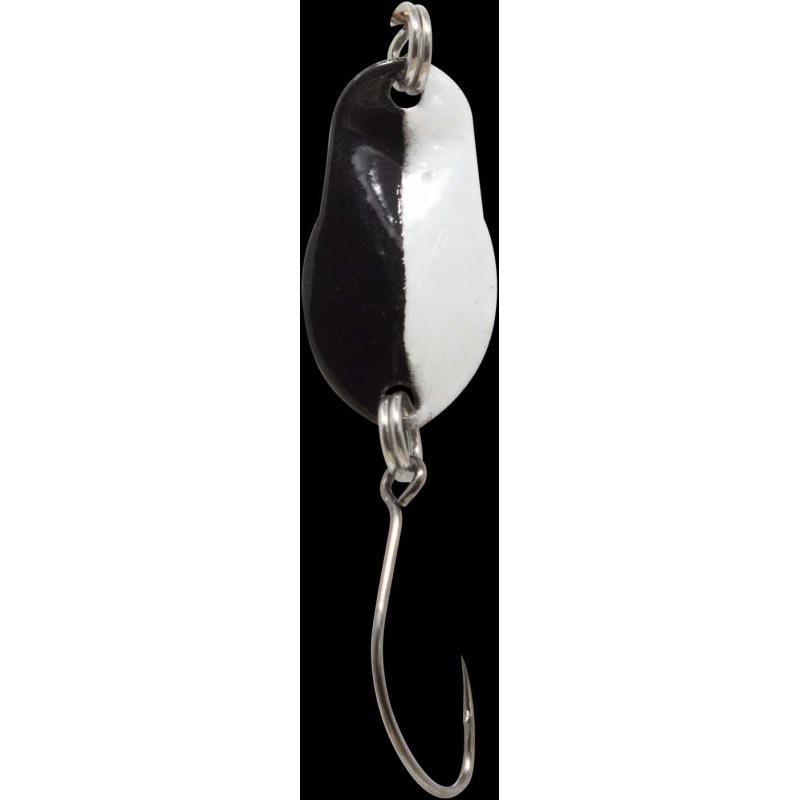 Fishing Tackle Max Spoon Track 0,7gr. schwarz-weiß/schwarz grüner punkt