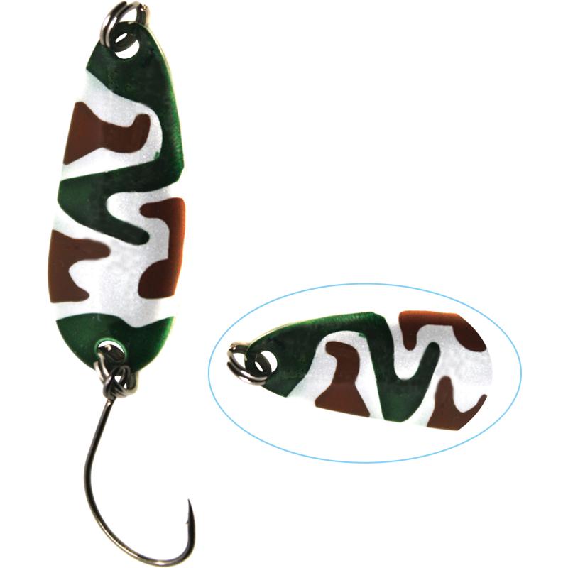 Paladin Trout Spoon VII 3,6g camou blanc vert