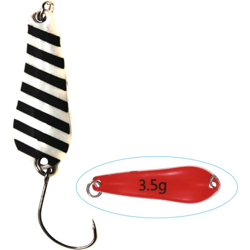 Paladin Trout Spoon XII 3,5g black white / red
