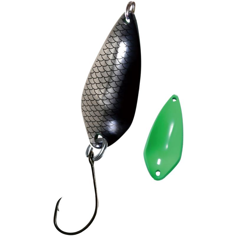 Paladin Trout Spoon Heavy Scale 4,4g black-gray / fluo green