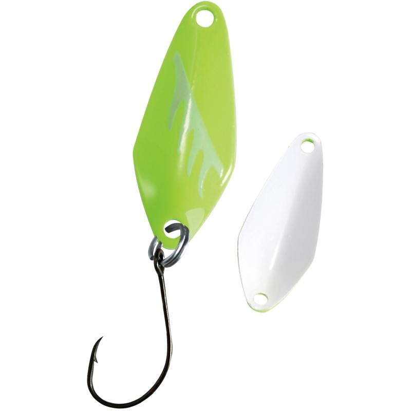 Paladin Trout Spoon Moonshine 2,3g fluo green glow / white