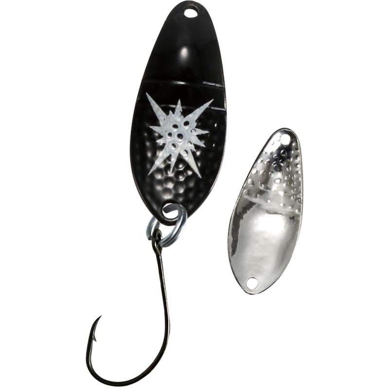 Paladin Trout Spoon Starlight 2,9g, black-glow / silver