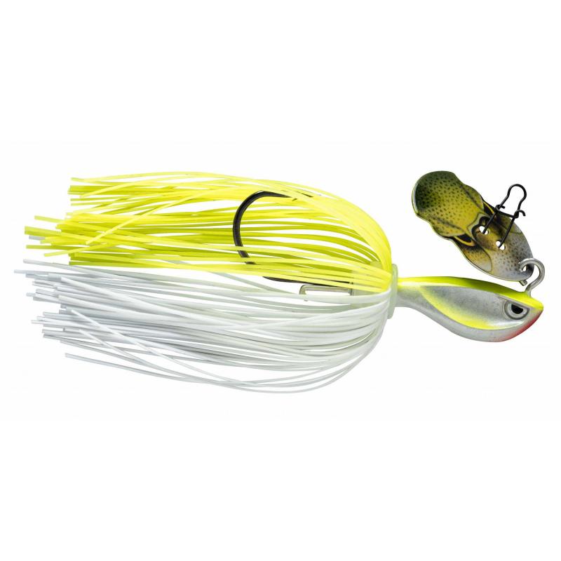 Rapala Rap-V Perch Bladed Jig 10G Silver Fluorescent Chartreuse