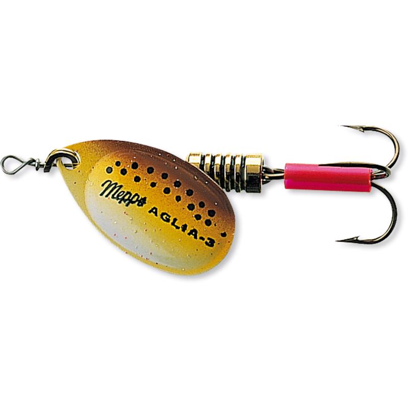 Mepps Aglia trout design spinner brown trout size 0
