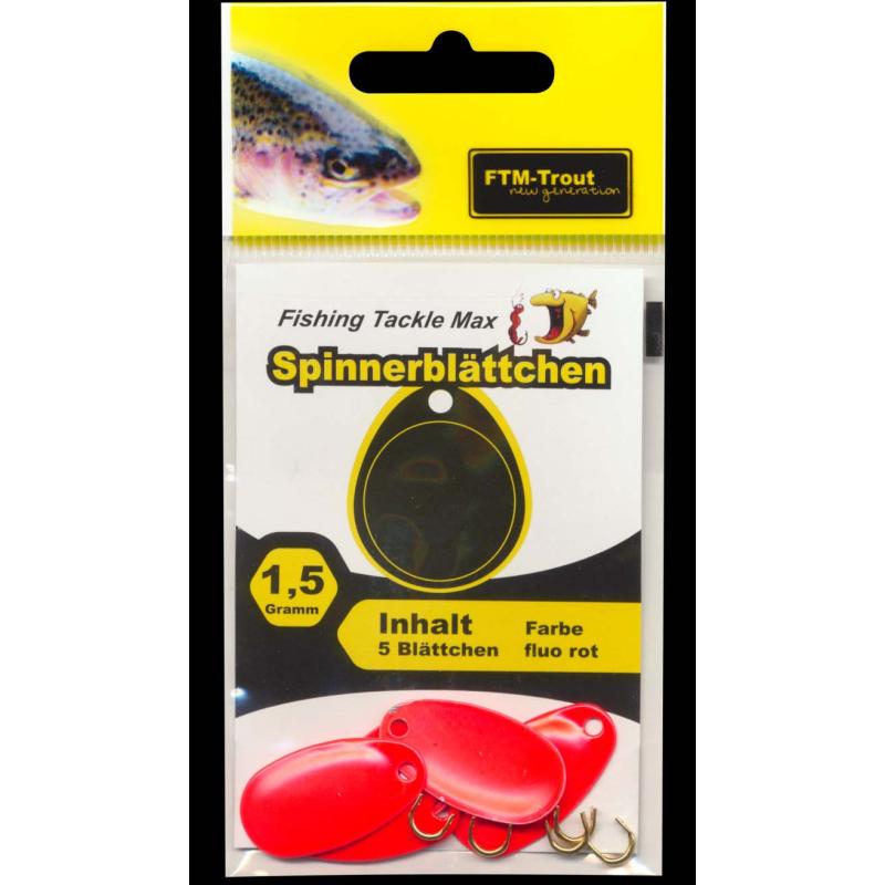 Feuilles spinner FTM-Trout New Generation rouge fluo