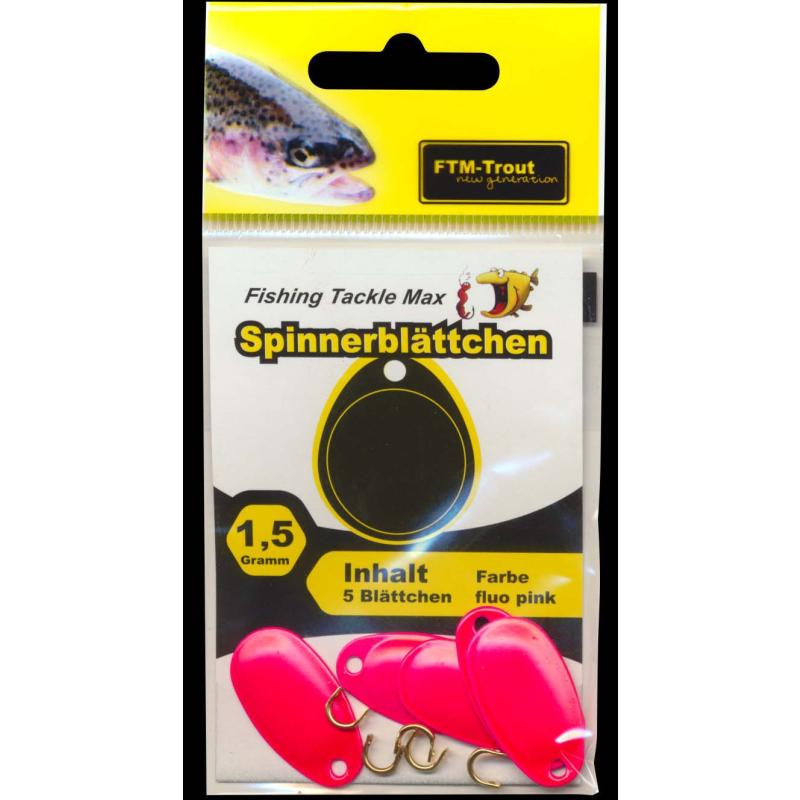 Feuilles spinner FTM-Trout New Generation rose fluo