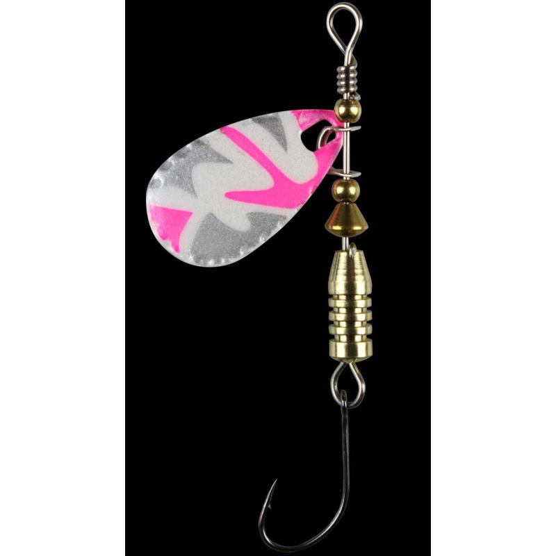 Fishing Tackle Max Forellen Blinker 4,0 gr. pink camou/weiß