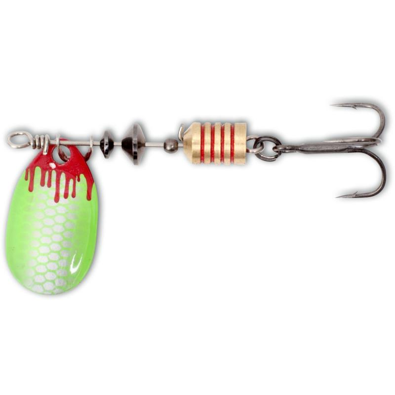 Magic Trout Spoon 3,6g 2,5cm Bloody Spinner silver / green