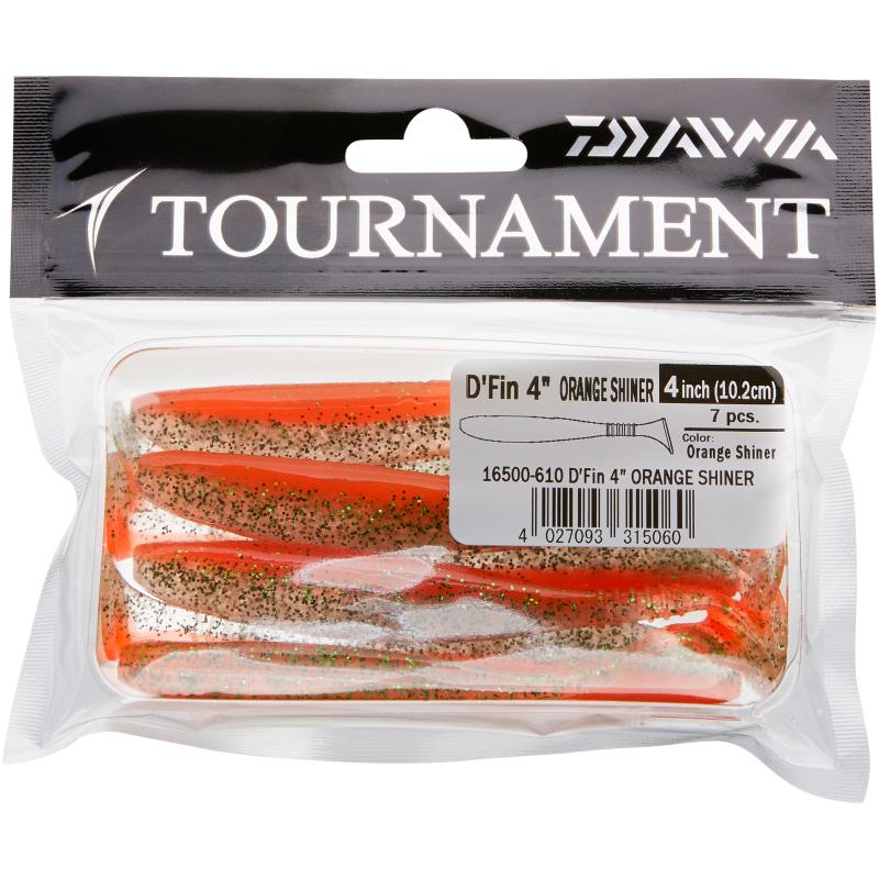 Daiwa Tournament D'FIN 10cm oranje