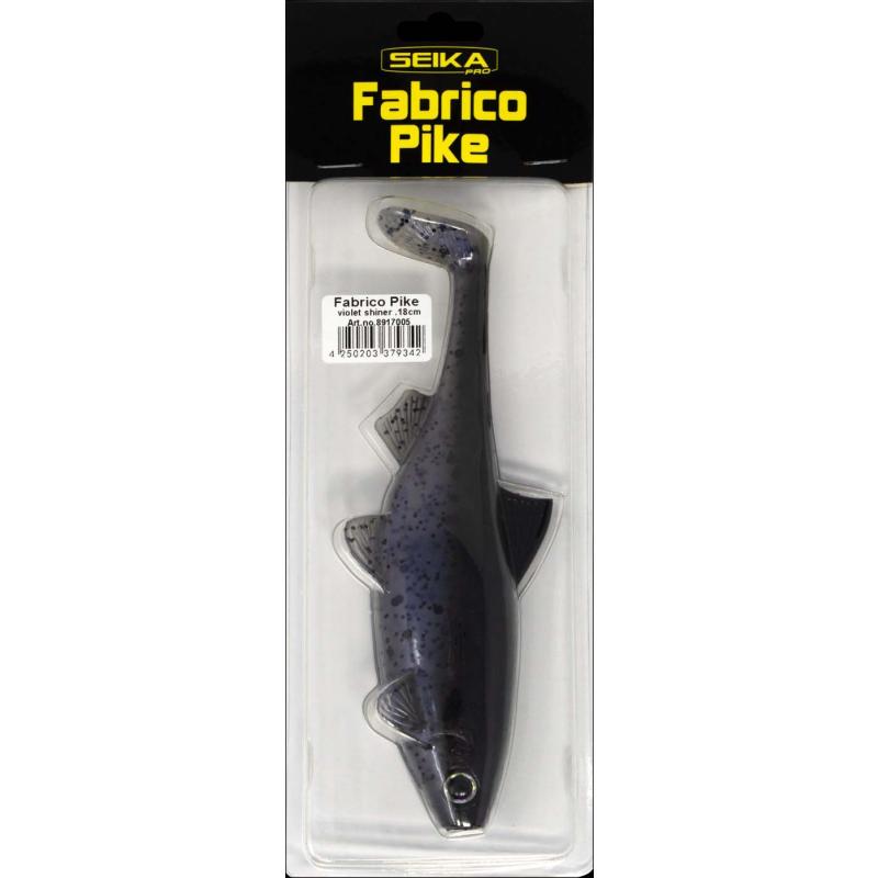 Seika Pro rubber fish Fabrico Pike 18cm Violet Shiner