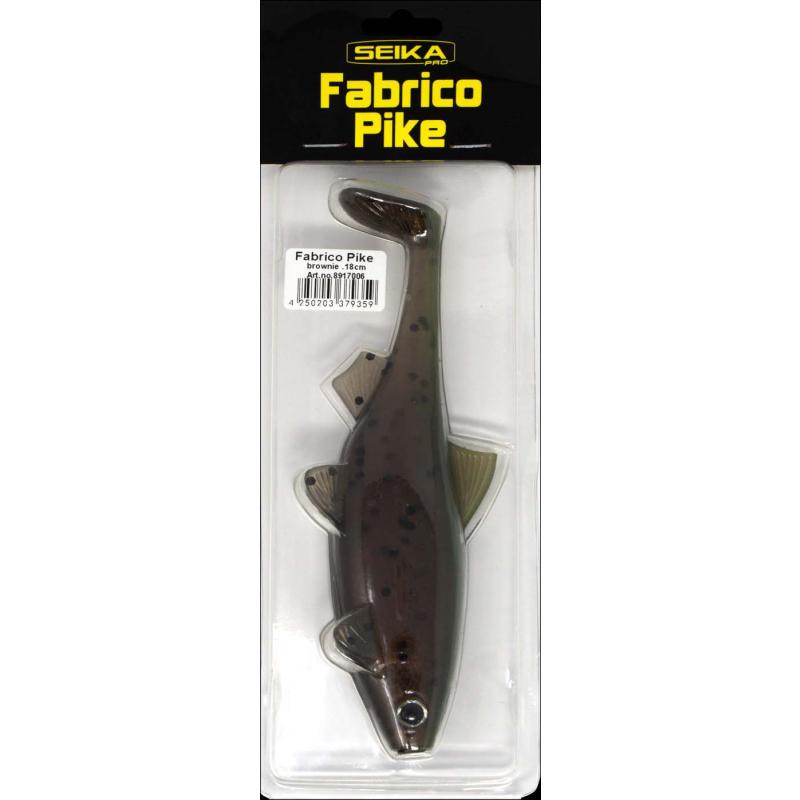 Seika Pro rubber fish Fabrico Pike 18cm Brownie