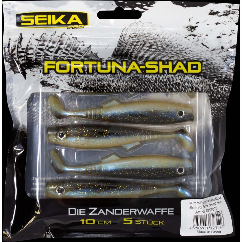 Seika Pro Gummifisch Fortuna Shad 10cm natural stint