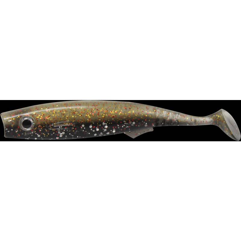 Seika Pro rubber fish Fortuna Shad 10cm dark goby