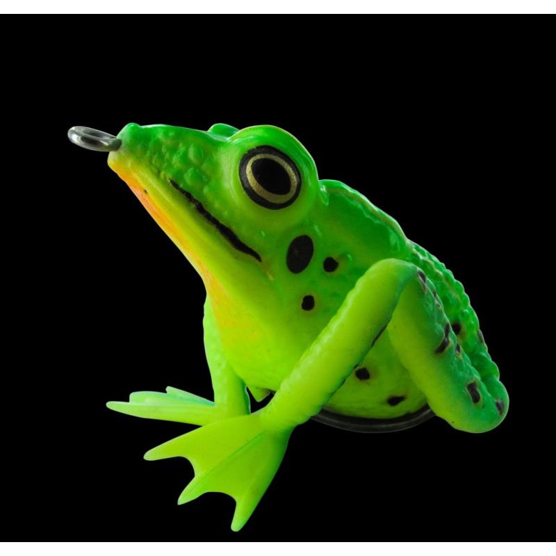 JENZI , The Prince"- Realistic Frog Neon green