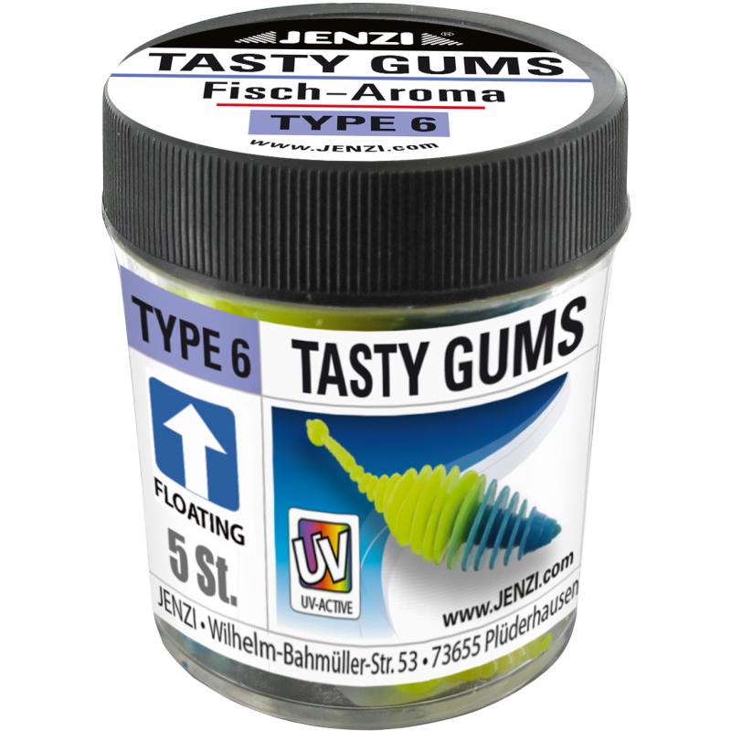 JENZI Tasty Gums soft bait with odor type. 6 Col. 2