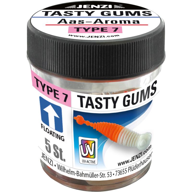 JENZI Tasty Gums soft bait with odor type. 7 Col. 4