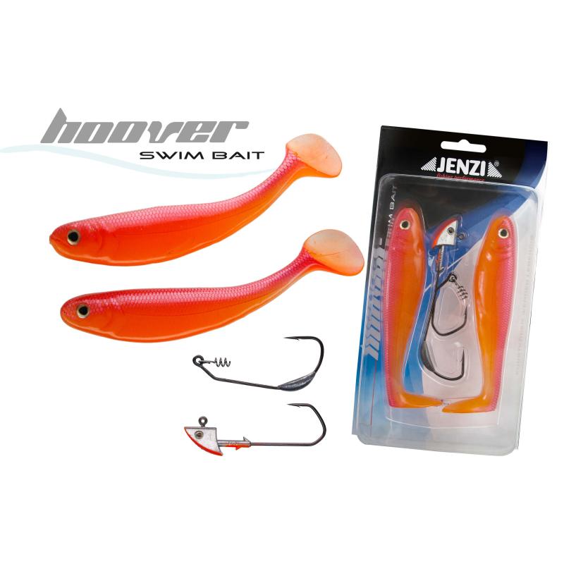Jenzi Hoover Swim Bait Set Kleur Fire-Lure 13,5 cm