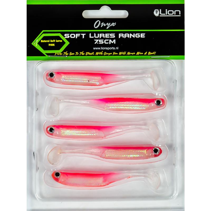 Lion Sports Onyx Natural 7.5 cm soft bait pink