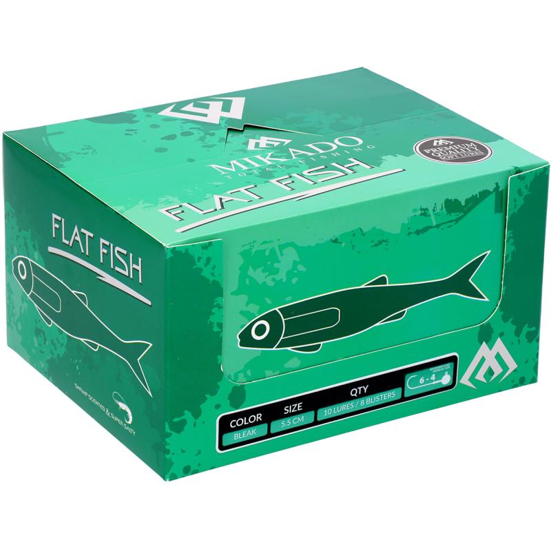 Mikado Flat Fish 5.5cm/Bleak - 10 Stck.