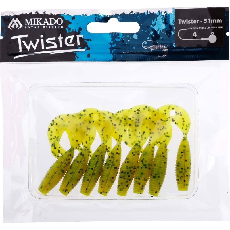 Mikado Twister 51mm/ Chartreuse Poivre .