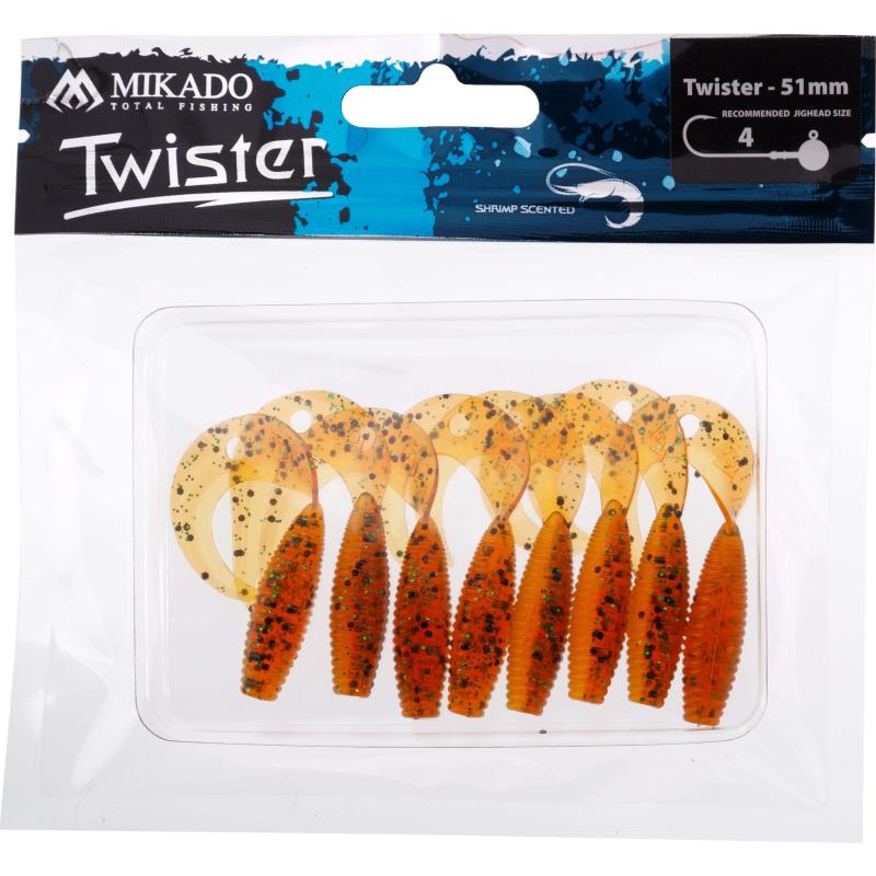 Mikado Twister 51mm/Orange Pepper.