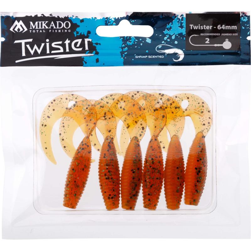 Mikado Twister 64mm/Orange Pepper.