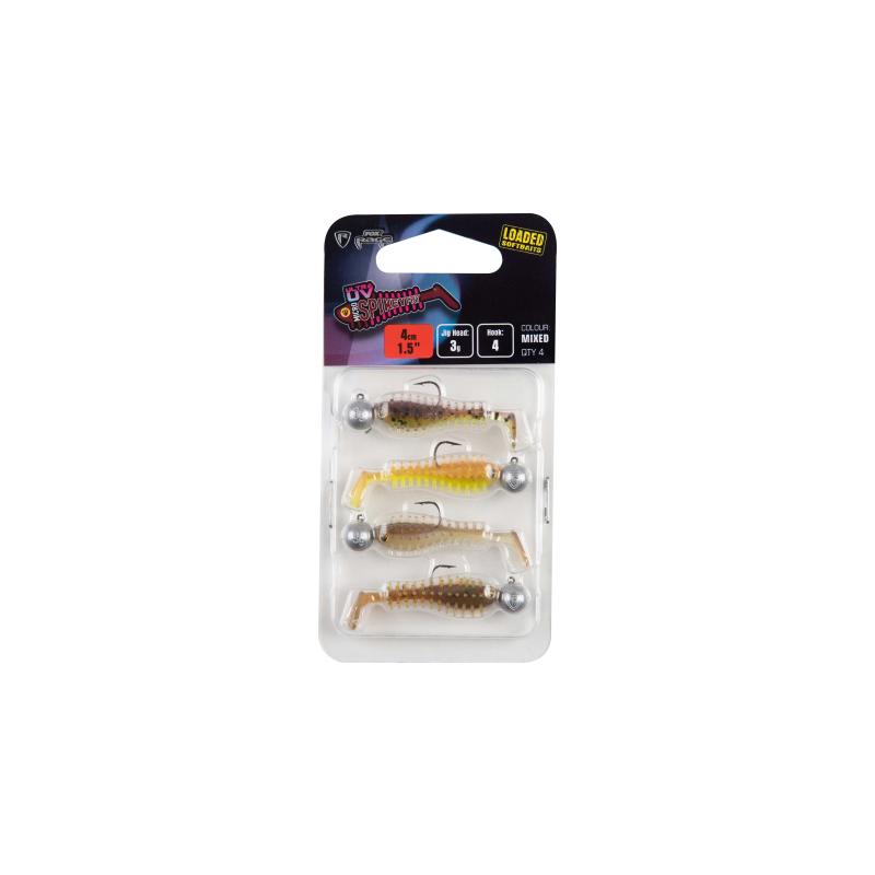 Pack de couleurs UV mixtes FOX RAGE Micro Spikey Fry LOADED