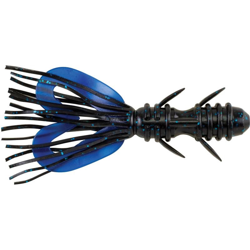 Berkley PowerBait Zestail Zwart Blauw Fleck 10cm 6st.