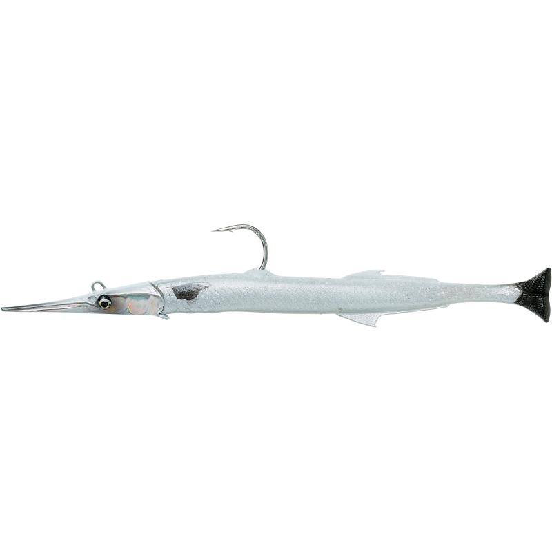 Savage Gear 3D Needlefish Pulsetail 2 + 1 14cm 12g Pearl White Silver