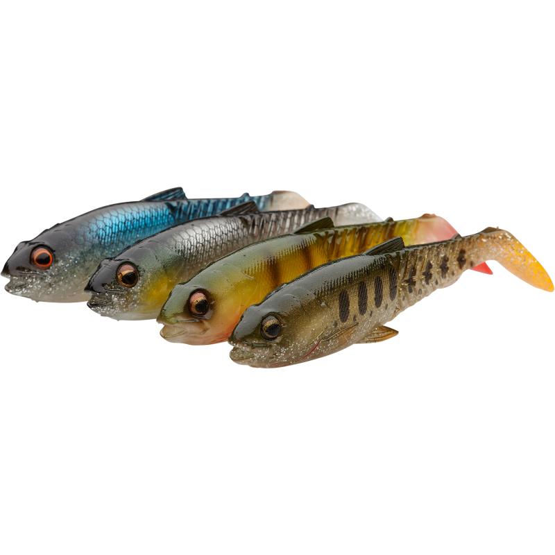 Savage Gear Craft Cannibal Paddletail 12.5cm 20G Clear Water Mix 4Pcs