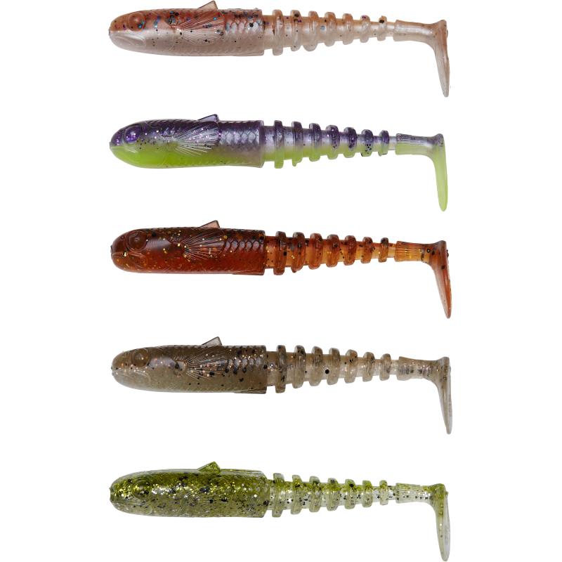 Savage Gear Gobster Shad 7.5cm 5G Clear Water Mix 5Pcs