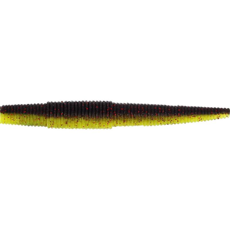 Westin Ned Worm 7cm 3g Zwart/Chartreuse 7st