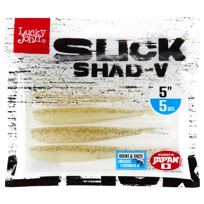 Leurre souple Lucky John série 3D SLICK SHAD-V 5.0-013