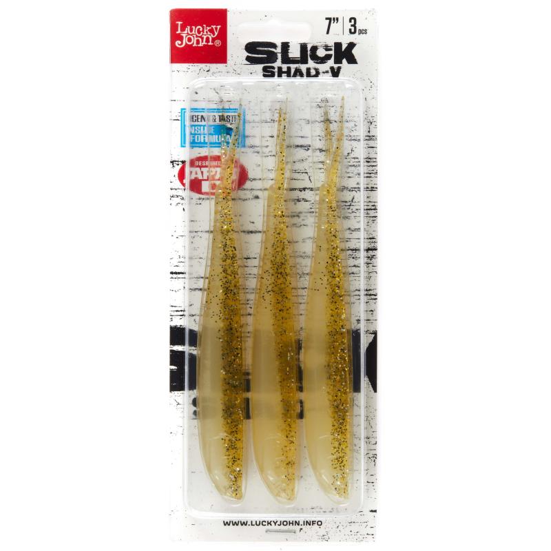 Lucky John 3D Series soft lure SLICK SHAD-V 7.0-013
