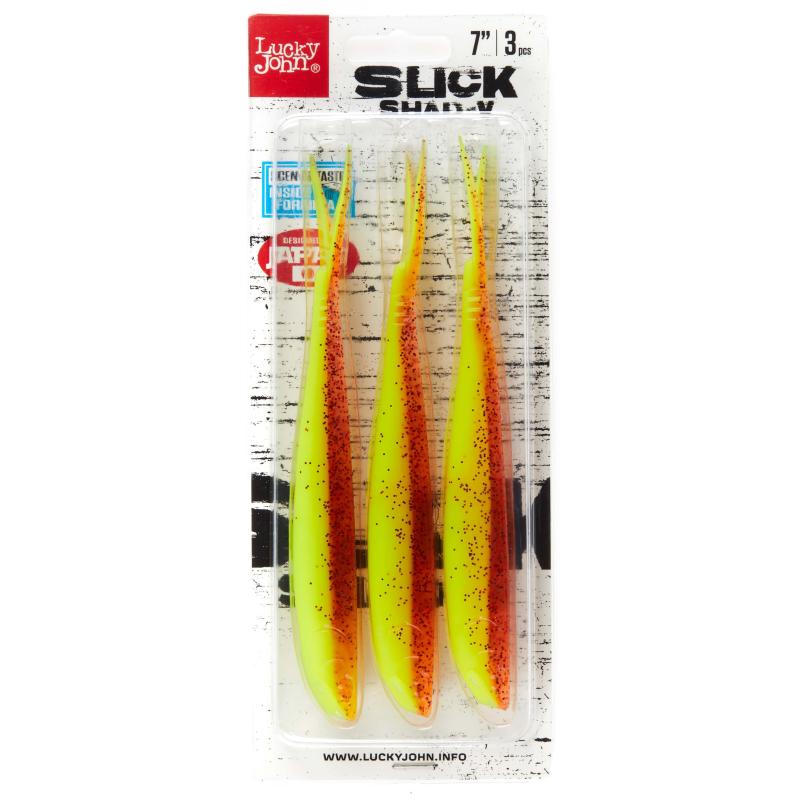 Lucky John 3D Series soft lure SLICK SHAD-V 7.0-016