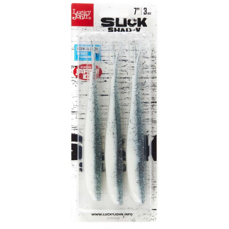 Lucky John 3D Series soft lure SLICK SHAD-V 7.0-017