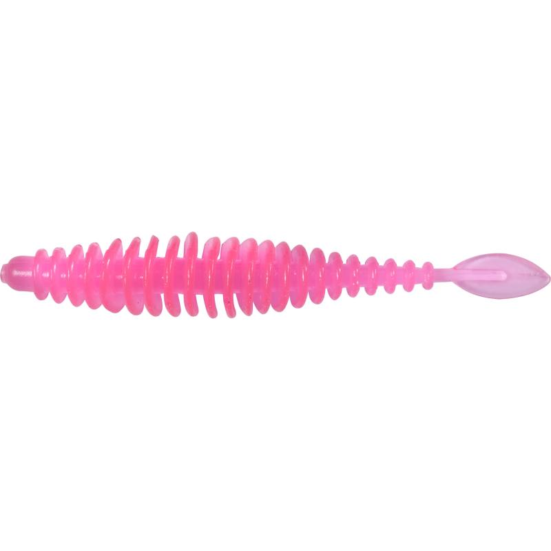 Magic Trout T-Worm 1g P-Tail neon pink cheese 6,5cm 6 pièces
