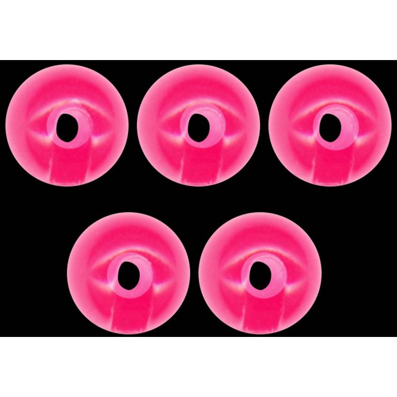 Omura tungsten bead Omura slotted Ø 2,8mm fluo pink