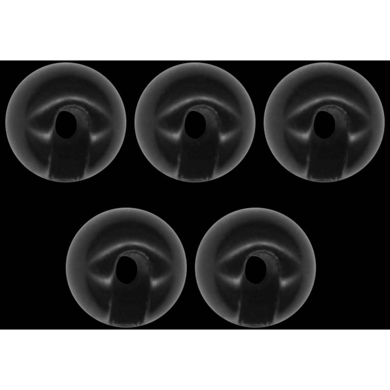 Omura Tungsten Perle Omura geschlitzt Ø 3,3mm schwarz