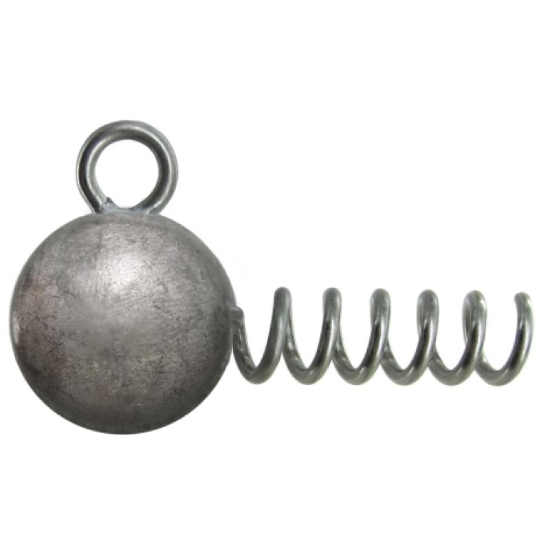 JENZI lead head with spiral for rubber fish 10g