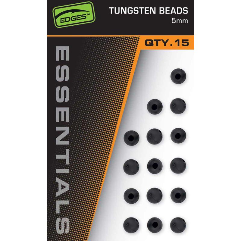 Edges 5mm Tungsten Beads x 15