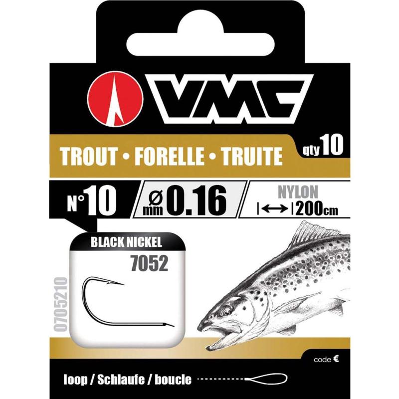 VMC trout hook 7052Bn 200cm nylon 0.18 H4