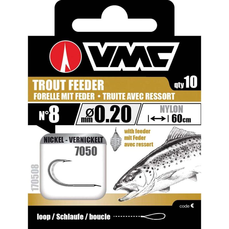 VMC Trout Hook With Feeder 60cm Nylon 0.25 H4