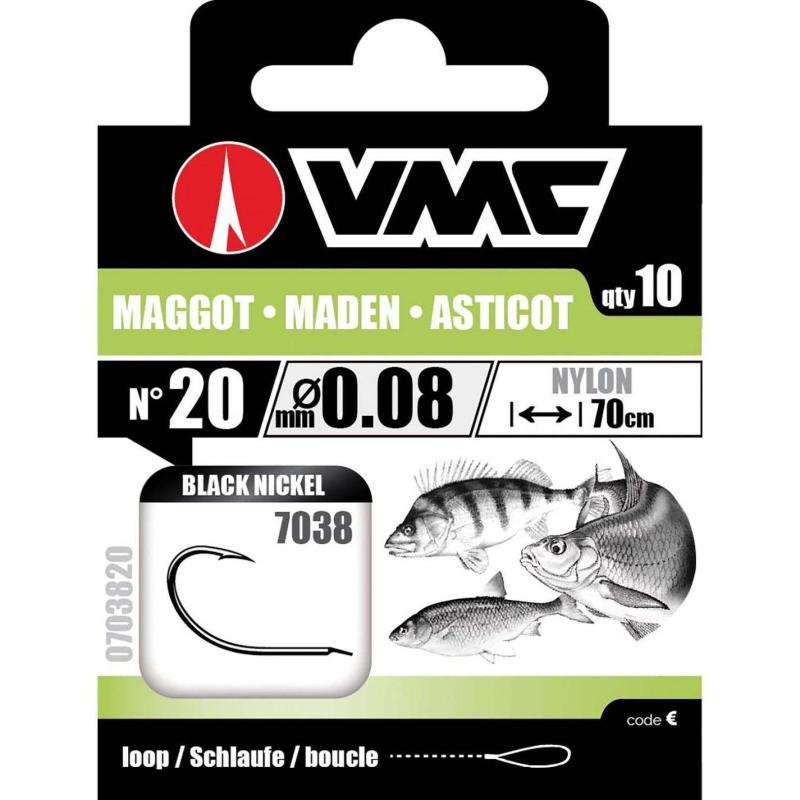 VMC Matchhaken 7038Bn 70cm Nylon 0.08 H20