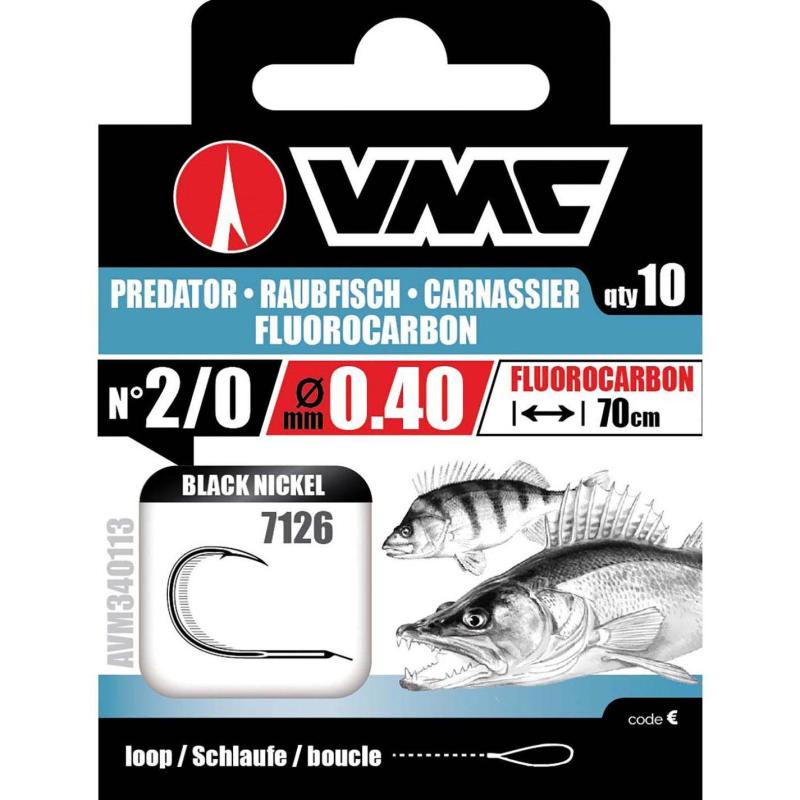 VMC predator hook 7126Bn 70cm Fluoro 0.35 H1